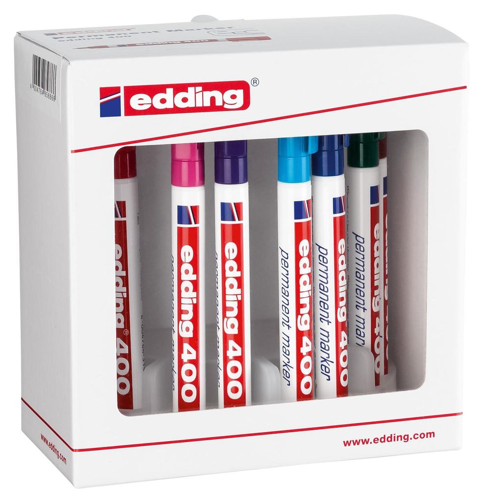 edding Permanentmarker 400 4-400-10 1mm sort. 10St.