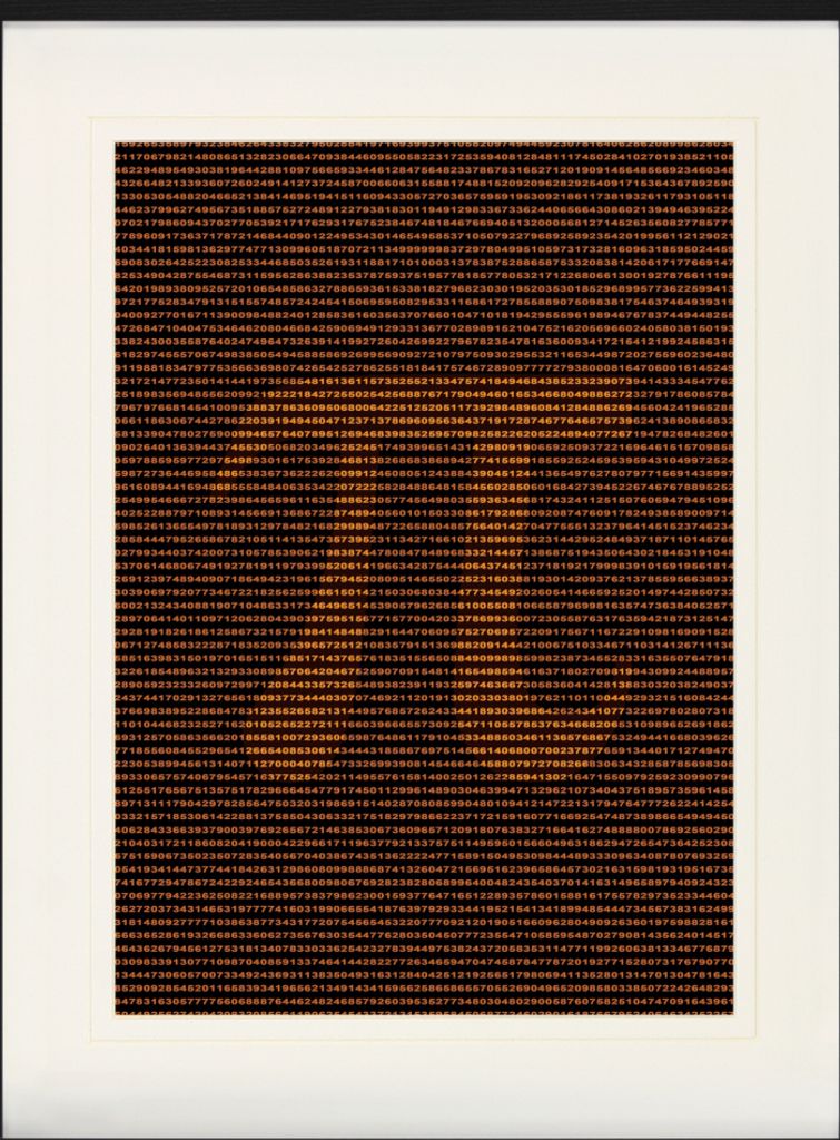 Mathematik Gerahmtes Bild Mit Edlem Passepartout | Wand-Bilder | Im Bilderrahmen - Pi, Irrational, Transzendent Und Perfekt (80 x 60 cm)