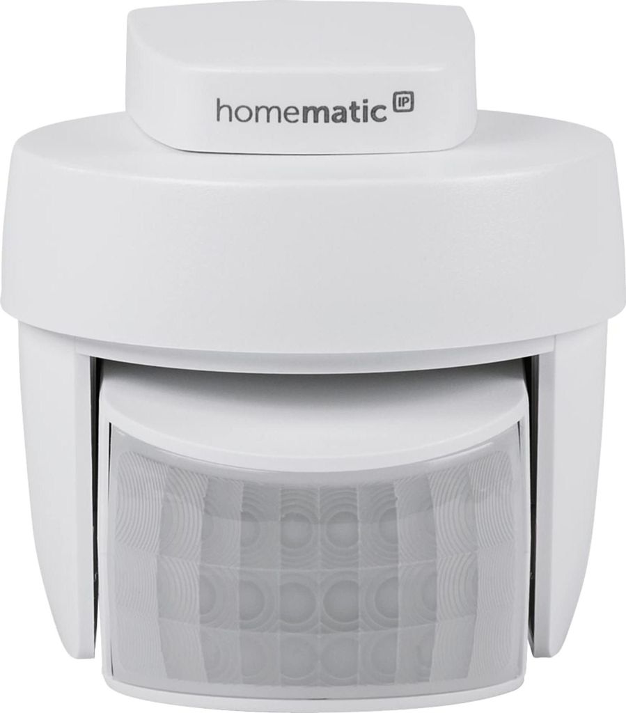 Homematic IP Smart Home Bewegungsmelder mit Dämmerungssensor – außen, Zubehör für Smart Home, Bewegungserkennung, schaltet Leuchten, Energie ...