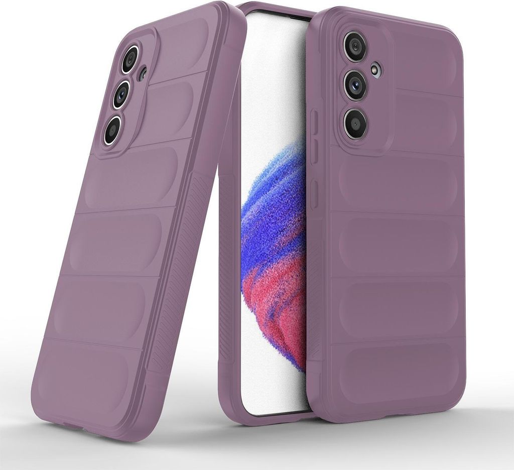 Handy Hülle für Samsung Galaxy A54 5G Grip Case Cover Schutzhülle Softgrip Farbe: Violett