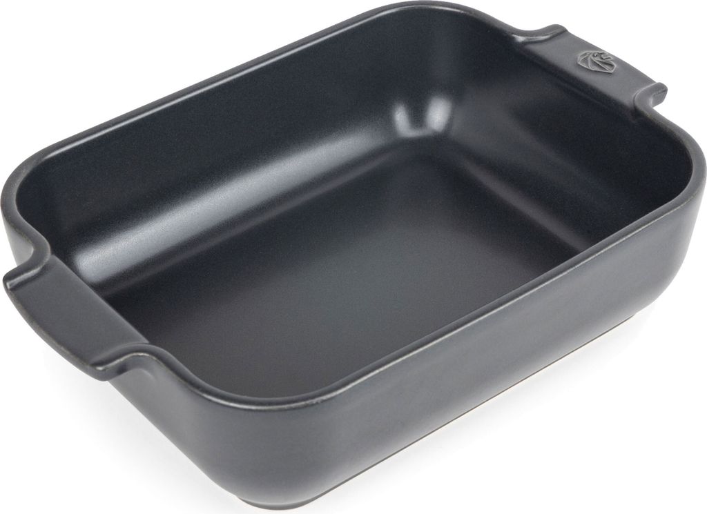 PEUGEOT Keramik Auflaufform APOLLIA 25cm Rechteckig Schiefergrau Backofen