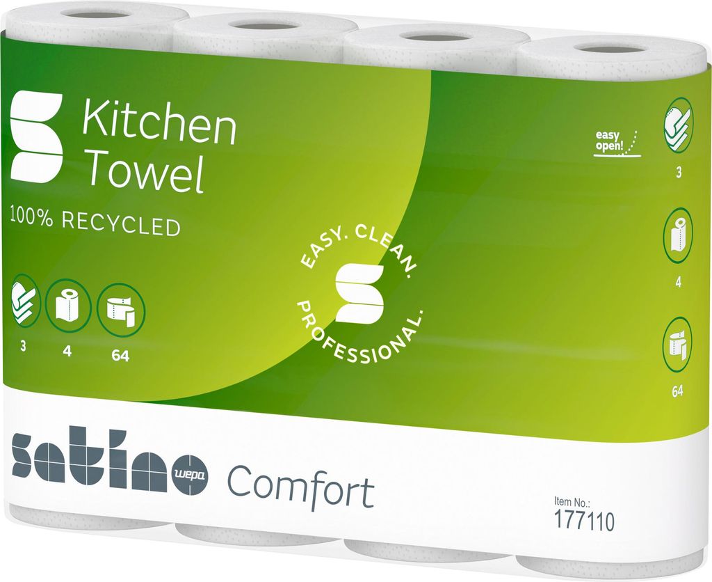 Rolka kuchenna Comfort 177110 3-warstwowa 26x22cm jasna Zdjęcie produktu 