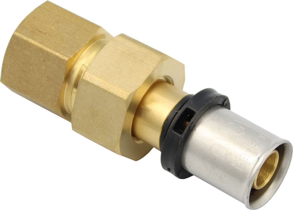 Pressfitting Verschraubung 16x2 mm 1/2 Zoll IG TH Kontur Verbundrohr