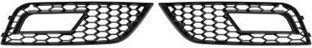 Grille de remplacement pare-chocs Audi A4 B8 Noir Brillant avec trous AB