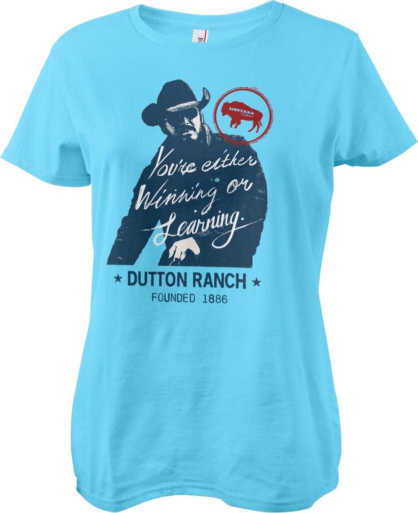 Winning Or Learning Girly Tee - Small - Skyblue
