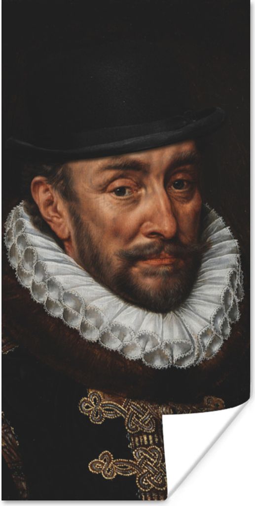 MuchoWow Poster Gemälde - Wilhelm von Oranien - Alte Meister 60x120 cm - Wandschmuck