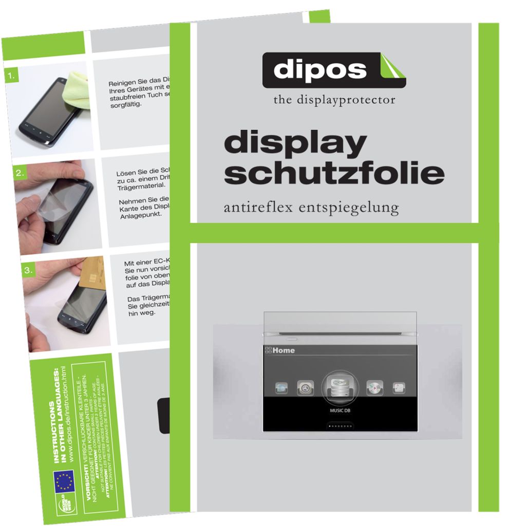 5x Schutzfolie für Cocktail Audio X50Pro matt Displayschutzfolie Folie Display Schutz dipos
