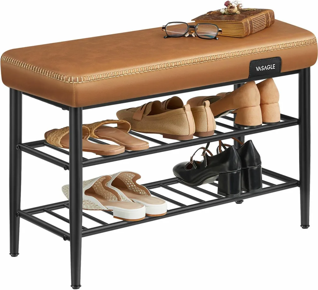 Banc en cuir synthétique robuste 135 kg - Finition coutures 80 cm