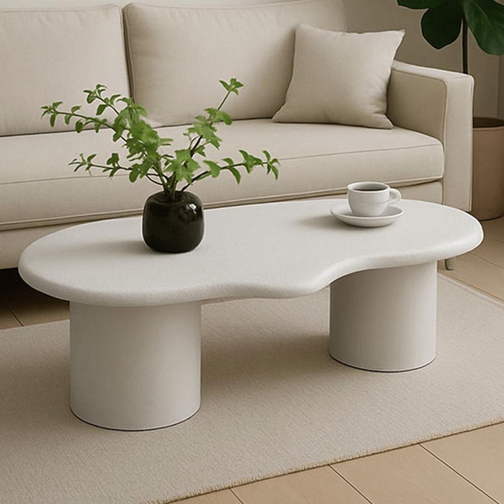 Milton & Oldbrook Couchtisch 120 cm Utena Betonoptik