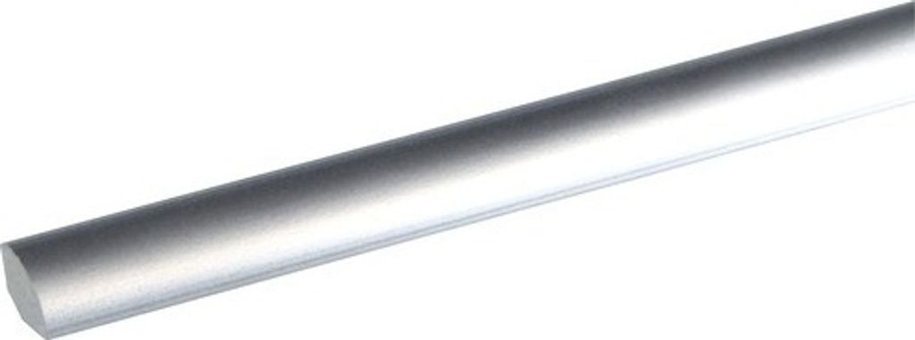 Viertelstab Kunststoff Alu Nachbildung 2400 x 13 x 13 mm Produktbild 