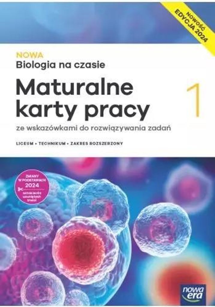 WSiP NOWA Biologia na czasie 1. Maturalne karty pracy. Zdjęcie produktu 