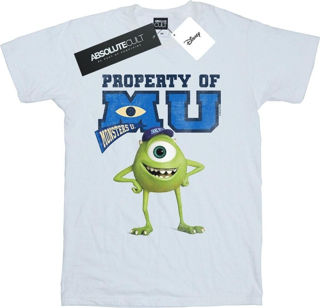 Disney - "Monsters University Property Of MU" T-Shirt für Damen BI48716 (4XL) (Weiß)
