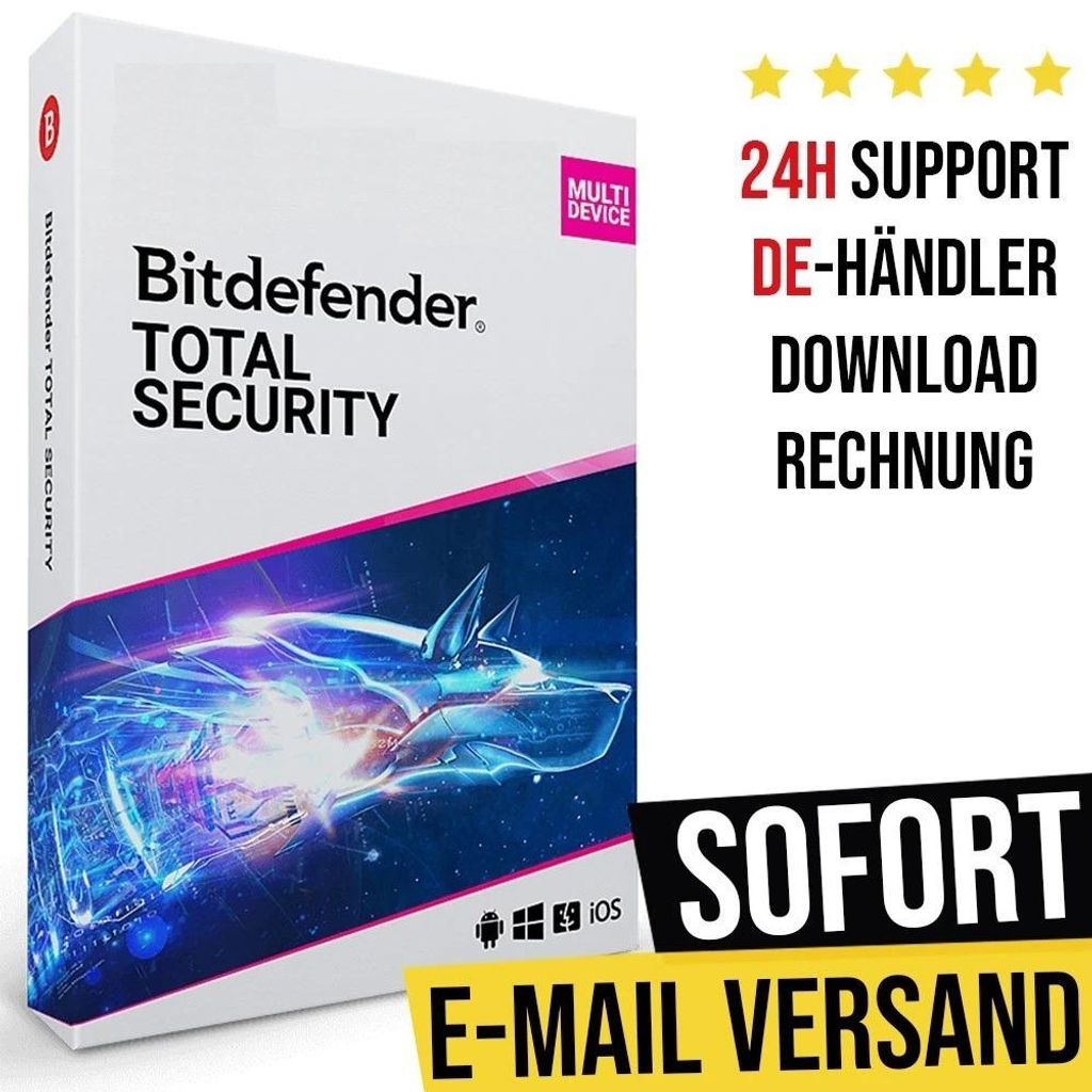 Bitdefender Total Security 2026 | 3 Geräte | 1 Jahr | Produktbild 