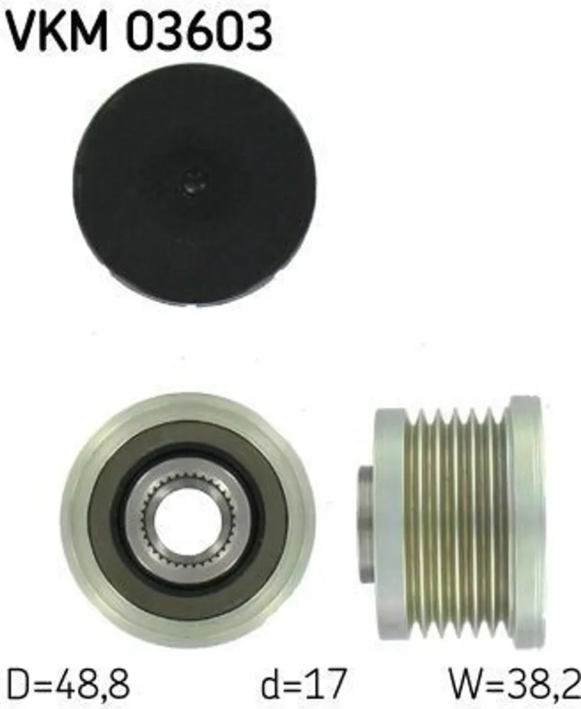 Puleggia Frizionata SKF VKM 03603 | Compatibile Renault Nissan Volvo