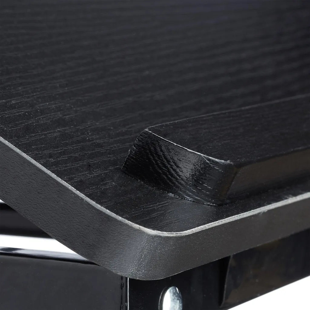 Tablette de lit noire pour ordinateur portable avec surface antidérapante - 7