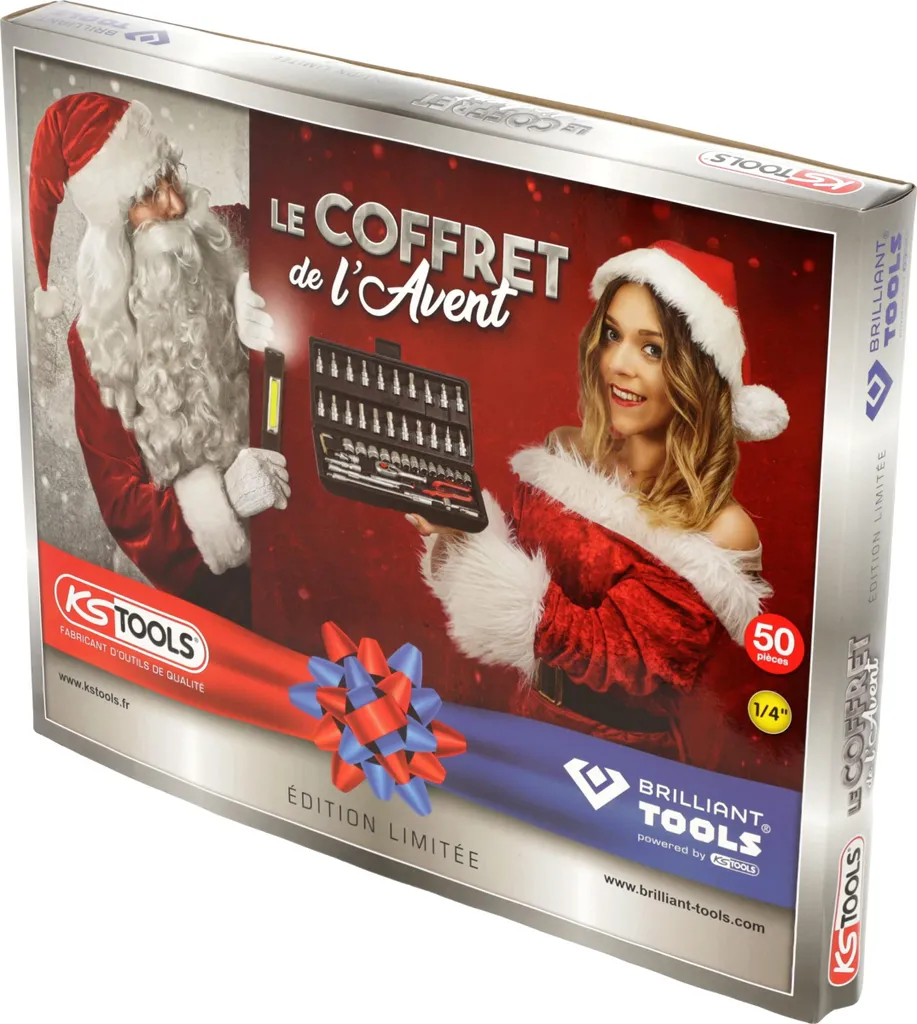 Coffret Outils Calendrier de l'Avent - 50 Outils de Qualité Professionnelle