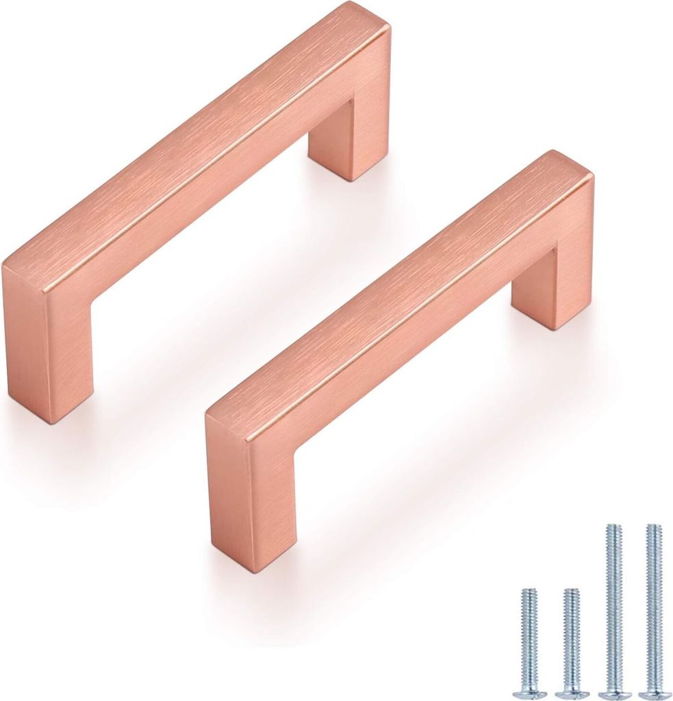 Probrico Küchenschrank Halter 10 Stück 10,2 cm Rosa Gold