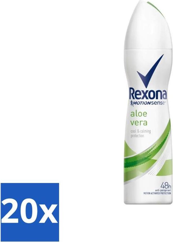 Rexona - Frische Aloe Vera - Deodorant Spray - 150 ml - Vorteilspack - 20 Stücke