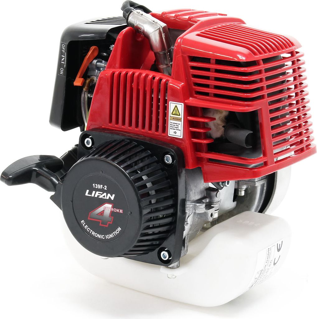 LIFAN 139F-2 Benzinmotor mit Seilzug und 1,2PS für Kettensägen, Laubbläser, Rasentrimmer & Erdbohrer