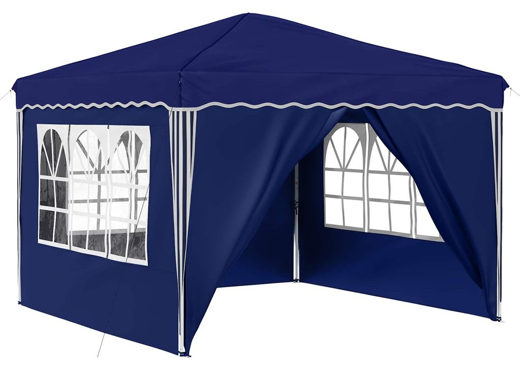 Pop-up Partyzelt 288 x 288 x 245 cm Blau Oxford-Stoff