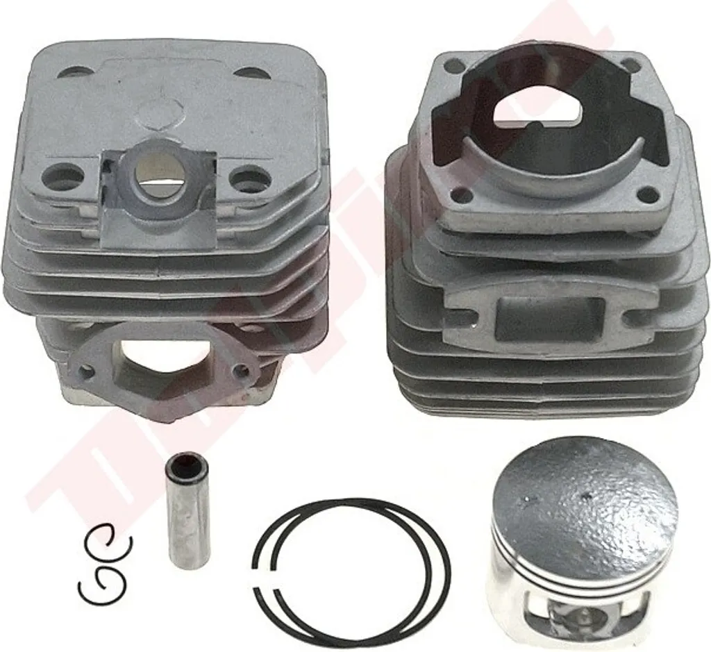 Cylindre en alu de 45mm pour moteur 52cc avec transfert optimisé de gaz
