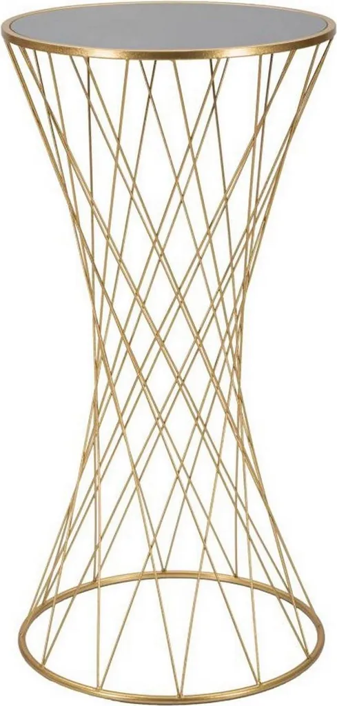 Petite table basse Blake or 50x50x100 cm pour booster la luminosité