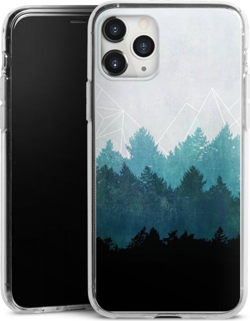 DeinDesign Handyhülle für Apple iPhone 11 Pro Max Silikon Hülle Case Smartphone Schutzhülle Abstrakt Baum Wald