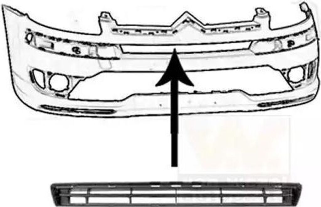 VAN WEZEL 0970510 Kühlergrill Frontgrill für CITROËN C4 I (LC)