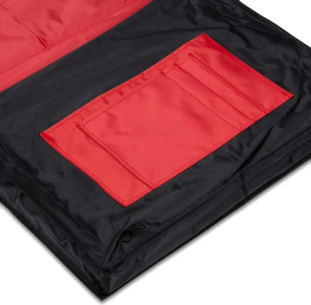 Sac de transport pour plaques à dessin DIN A3 en noir et rouge robuste