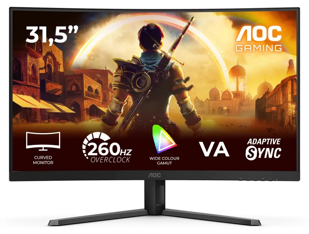 Moniteur PC Gamer Incurvé AOC G4 C32G42ZE 80 cm Full HD LED Noir Mat