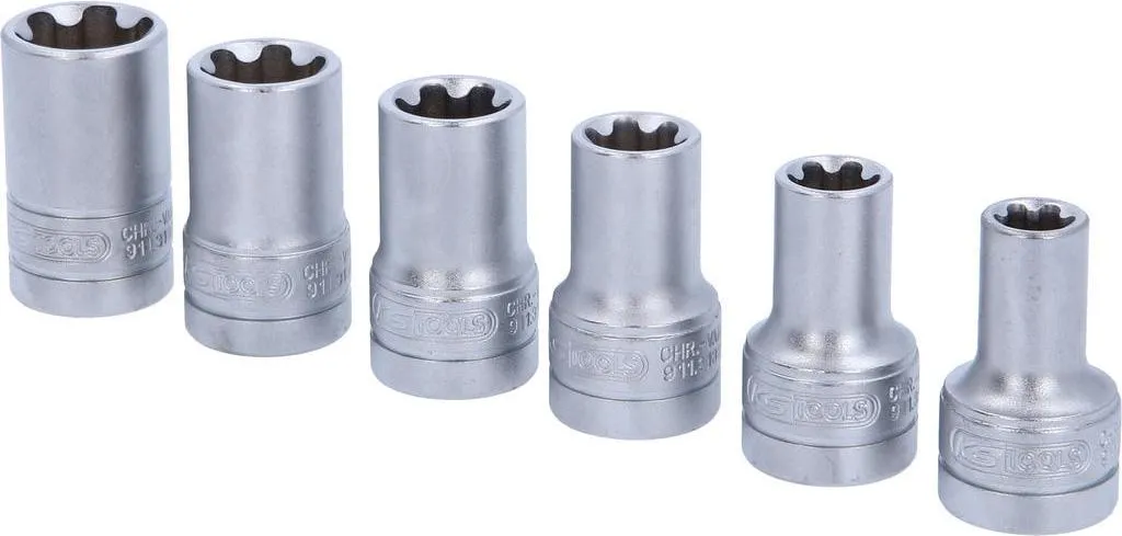 Clés à douilles EPL KS-TOOLS jeu de serrage haute precision chrome