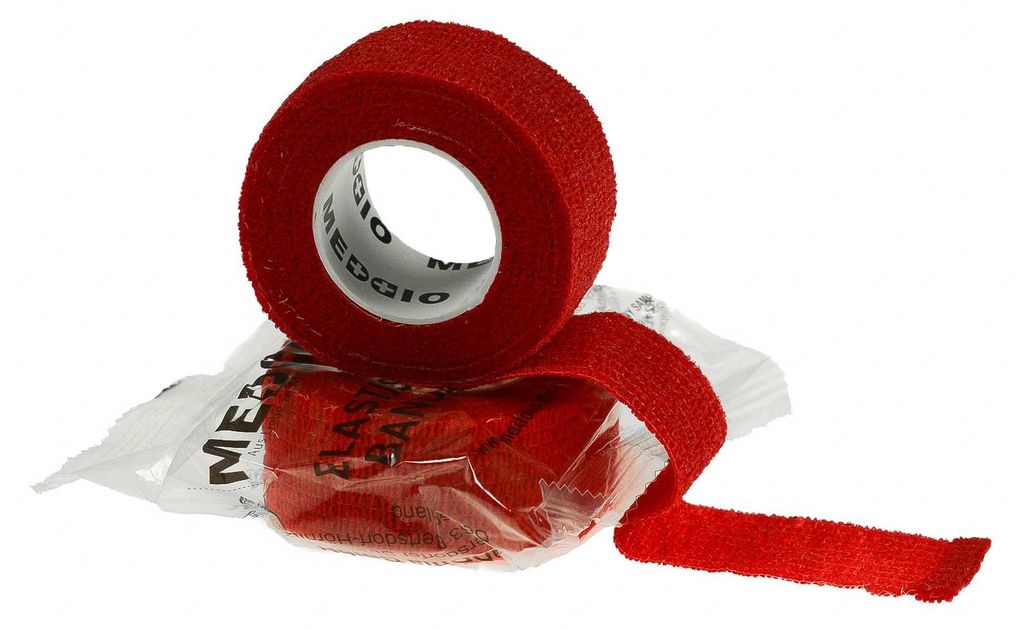 6 Rollenpflaster 2,5cm x 4,5m Fingerpflaster Pflasterverband rot