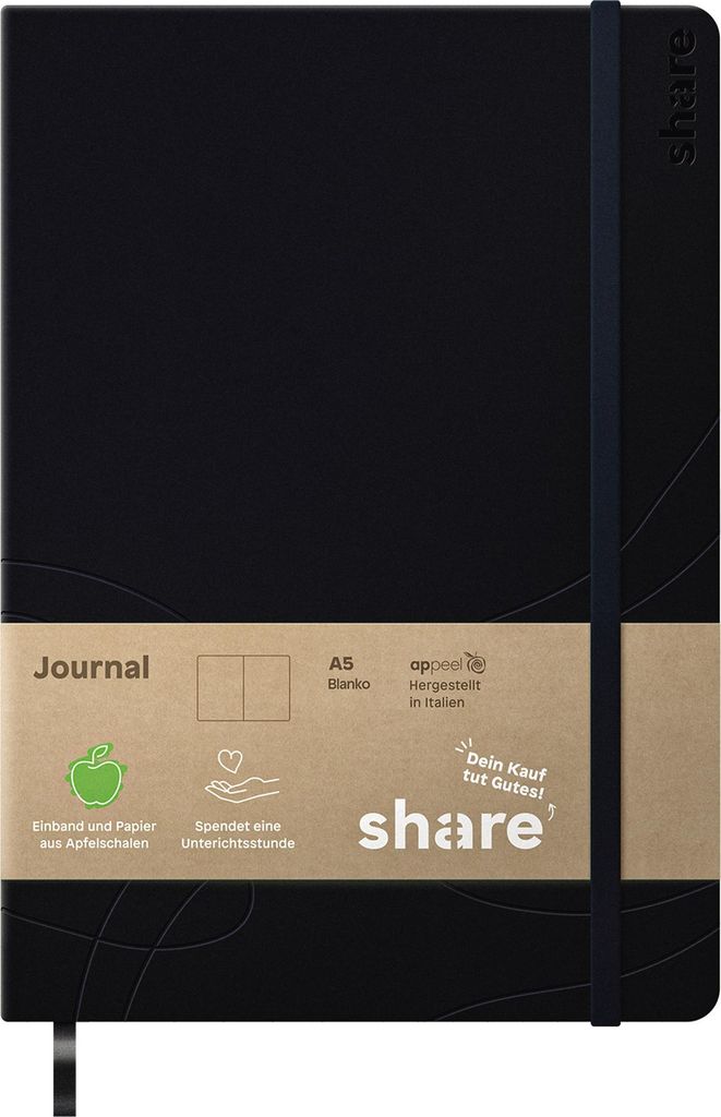 Journal Y-07-07-11 A5 dotted anthrazit/dunkelblau Packung mit 4 Stück
