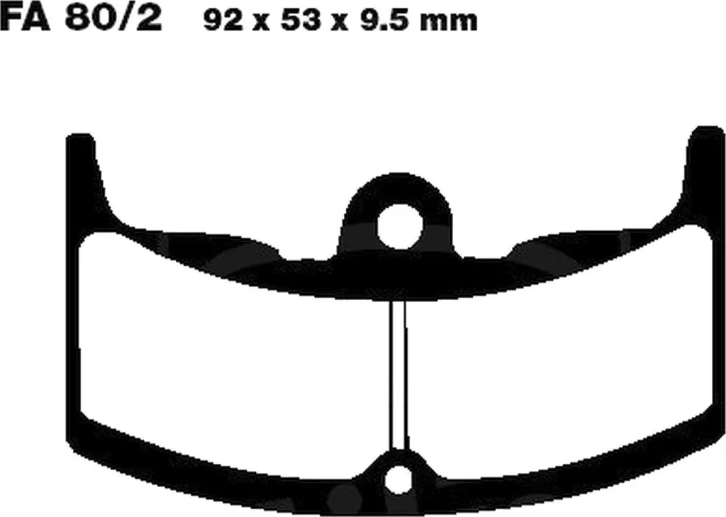 Jeu de plaquettes de frein moto pour Honda CBX 550 F 1982-1984 Pamoto
