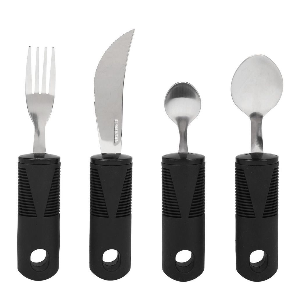4 utensilios para personas con Parkinson: cuchara, tenedor Imagen del producto 