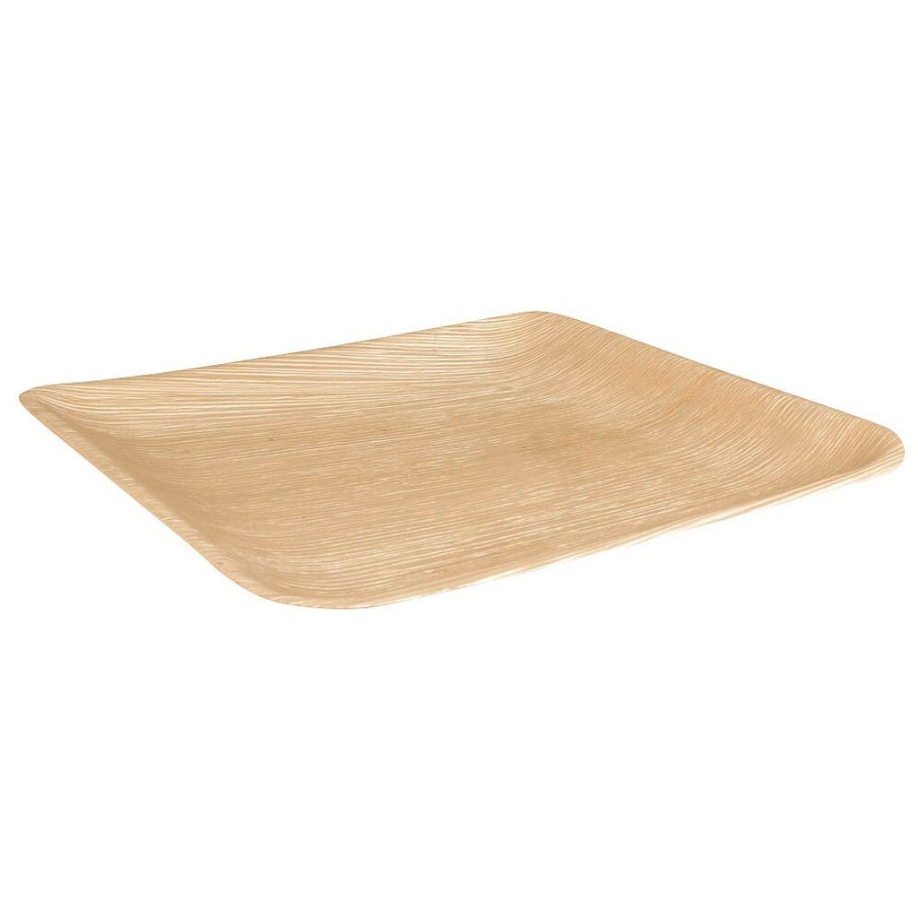 Papstar PAP85500, Teller, Quadratisch, Palmengewächse, Holz, Einfarbig, 25 Stück(e)