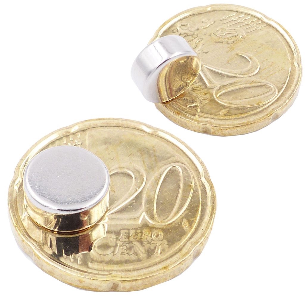 Brudazon | 50 Scheibenmagnete 9x4 mm | N52 Klasse Neodym Magnete | Modellbau