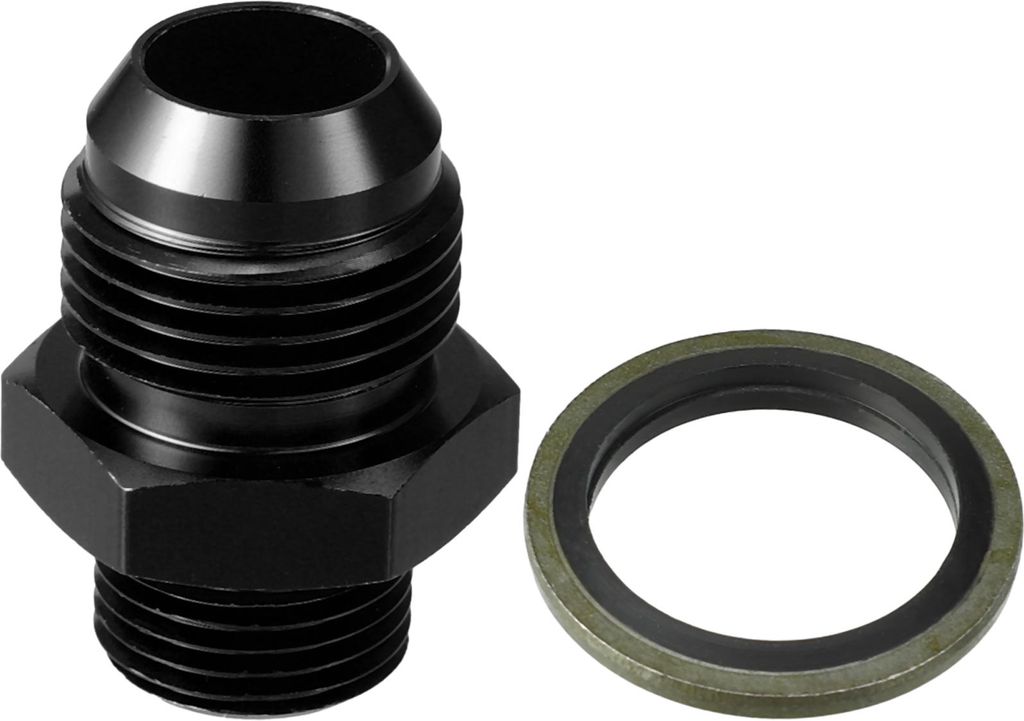 Kraftstoffanschluss mit Unterlegscheibe / Innere Kraftstoffleitung männlicher Flanschadapter für Autos M18x1.5 zu 10AN männlicher Flanschadapter...