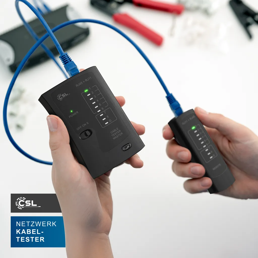 Tester LAN RJ45 Professionale CSL | Verifica Cavi Rete e Telefono - 5