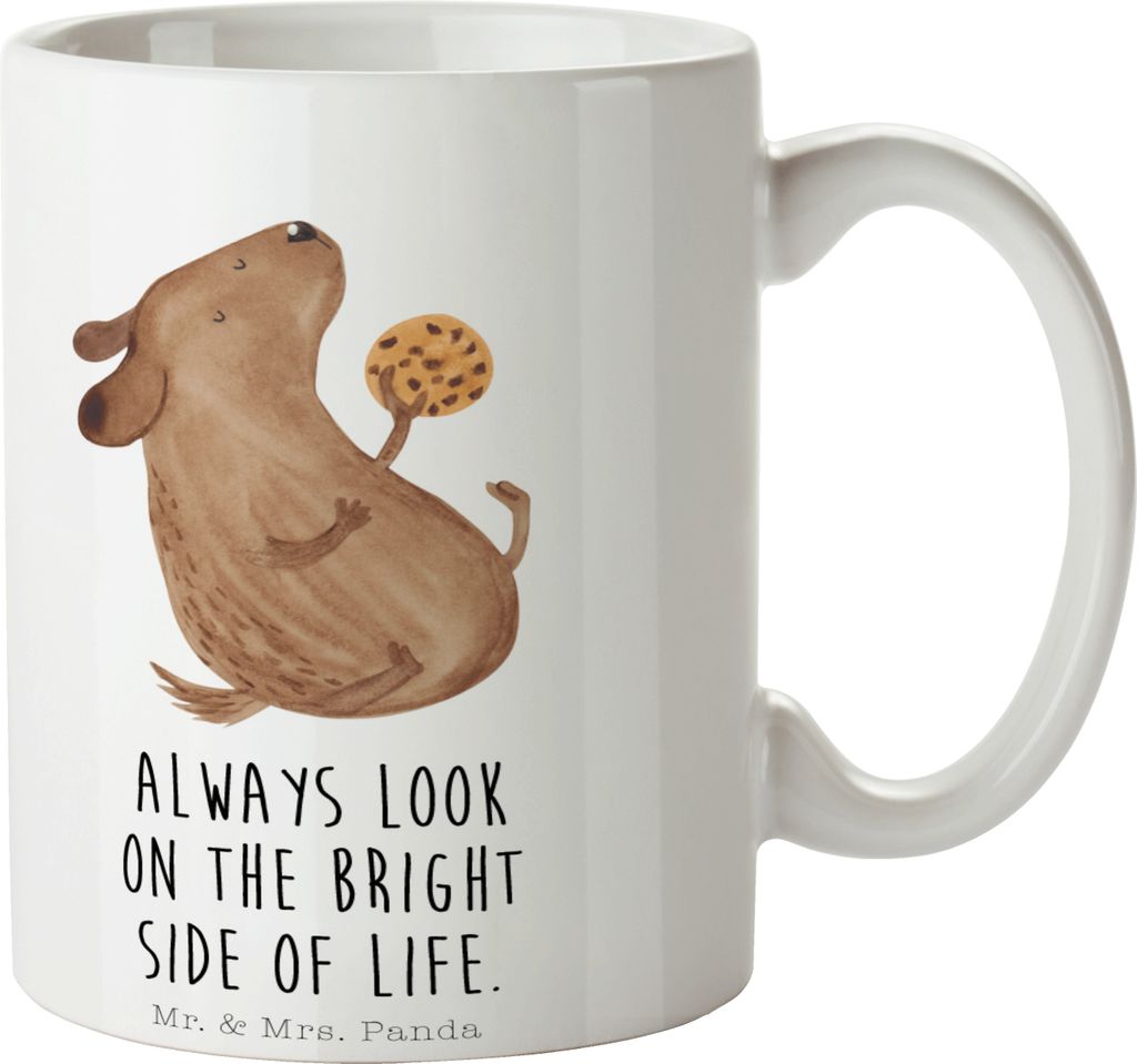 Mr. & Mrs. Panda Pott Hund Keks - Weiß - Geschenk, schöne tasse, Sprüche, Kaffeebecher, Kaffeetasse, Hundeleckerli, Teepott, Leckerli, Optimist,...