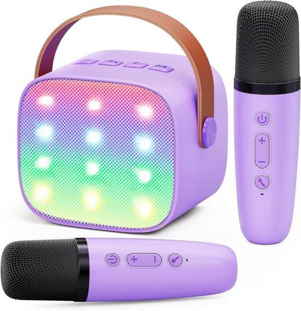Piccolo kit karaoke con 2 microfoni per bambini - Immagine del prodotto 