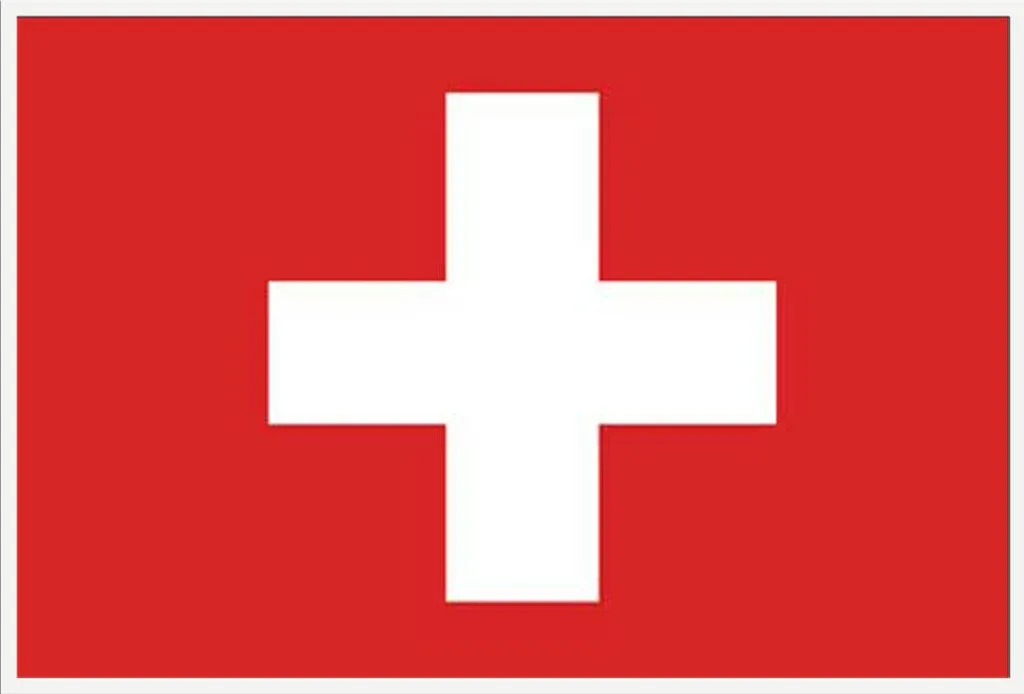 Cadre Photo Blanc Shinsuke pour Drapeau Suisse et Affiche Grand Format
