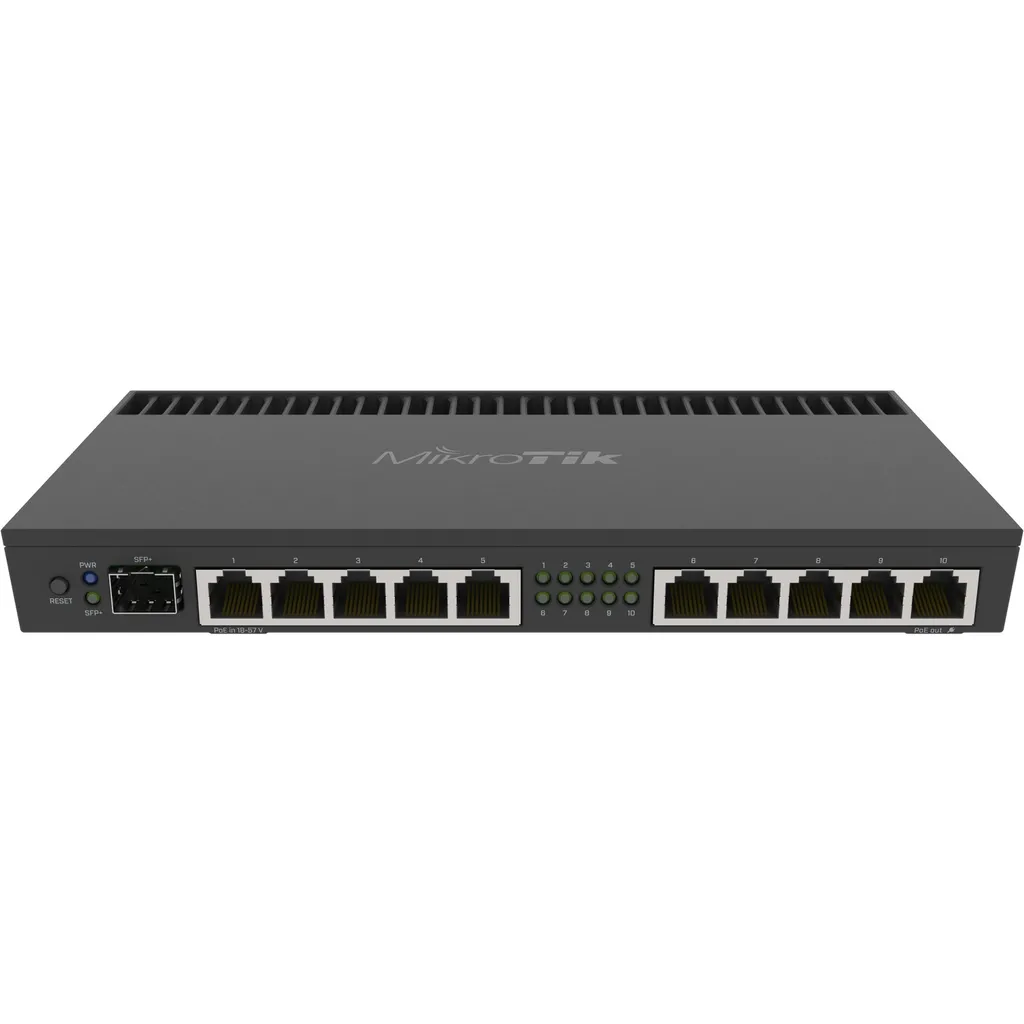 MikroTik RB4011iGS+RM Routeur 10 ports LAN pour baie informatique 19