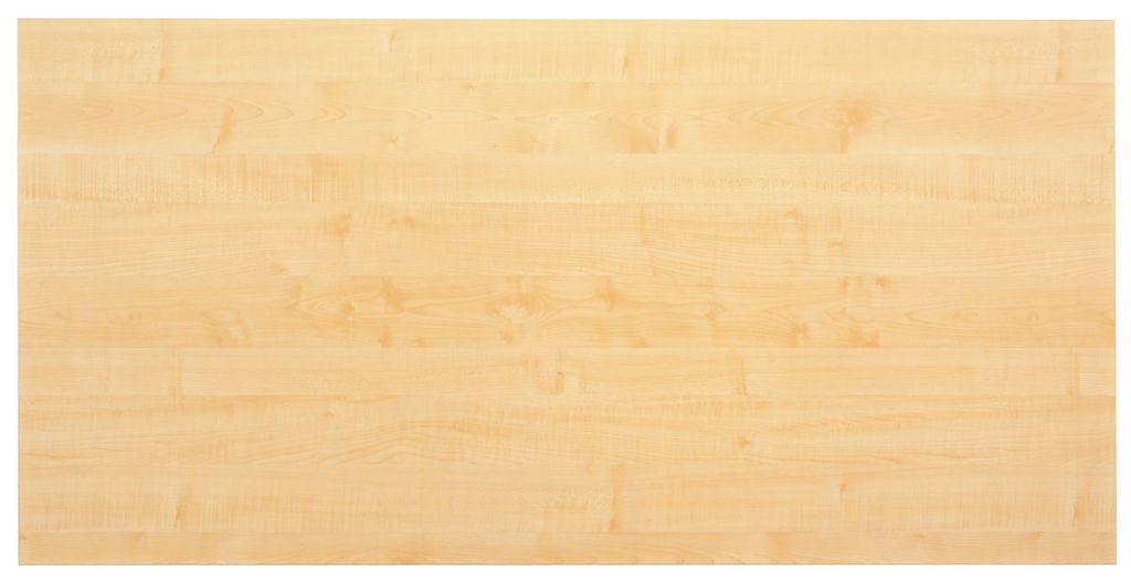 Tischplatte 160x80cm mit Systembohrung Ahorn
