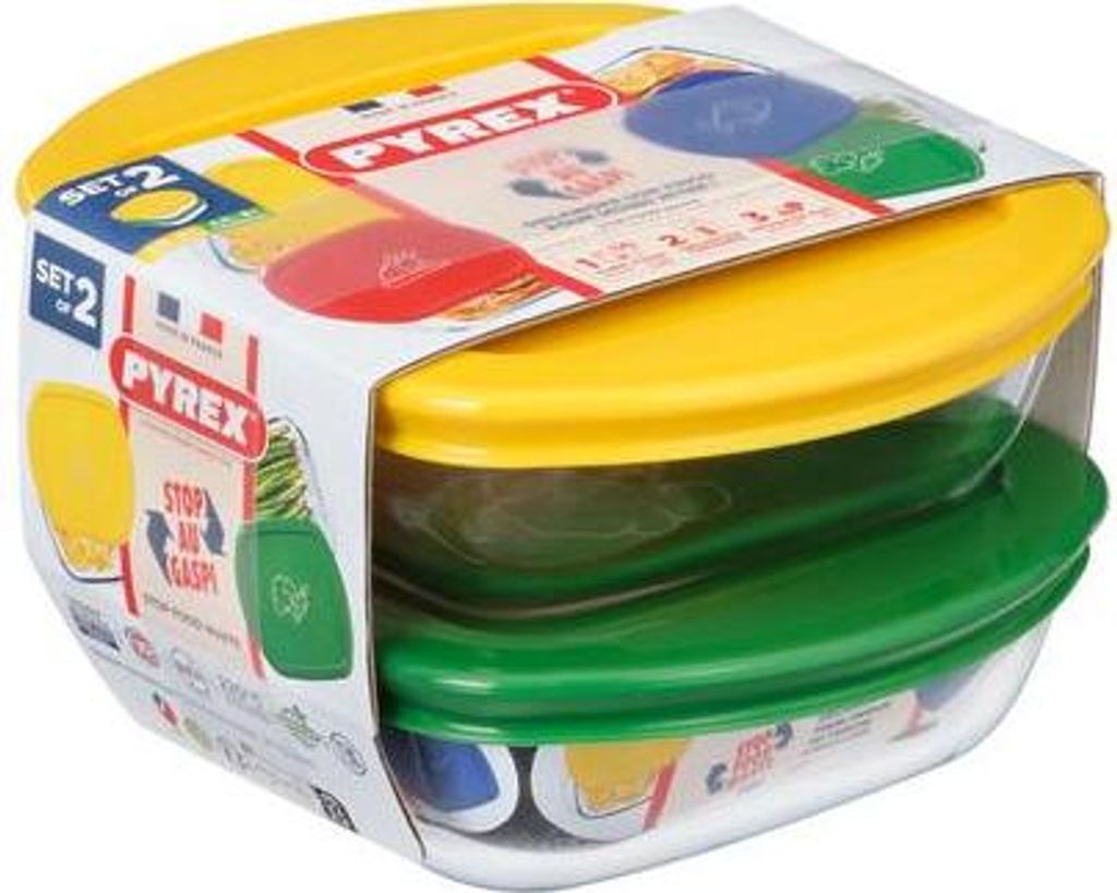 Pyrex 913S571/7646 2er-Set quadratisch