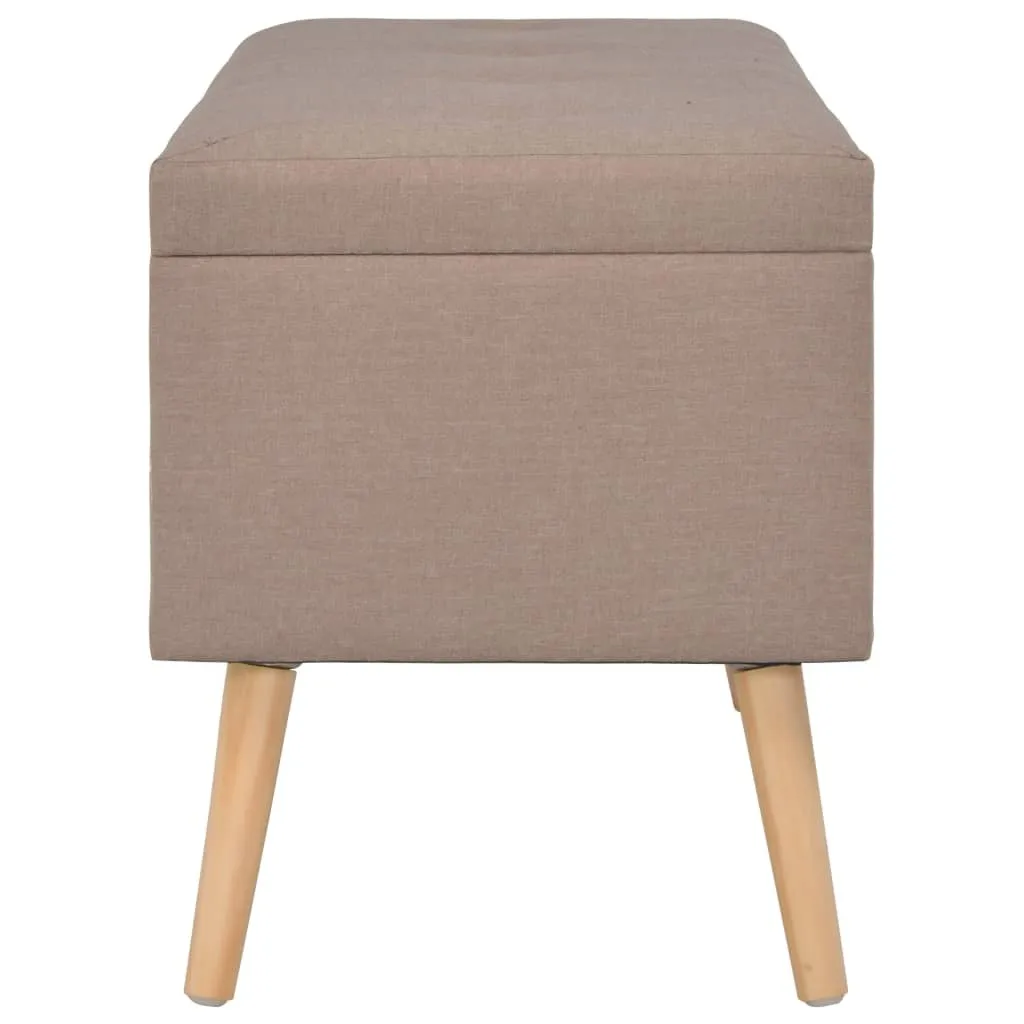 Tabouret avec espace de rangement gain de place marron pour salon
