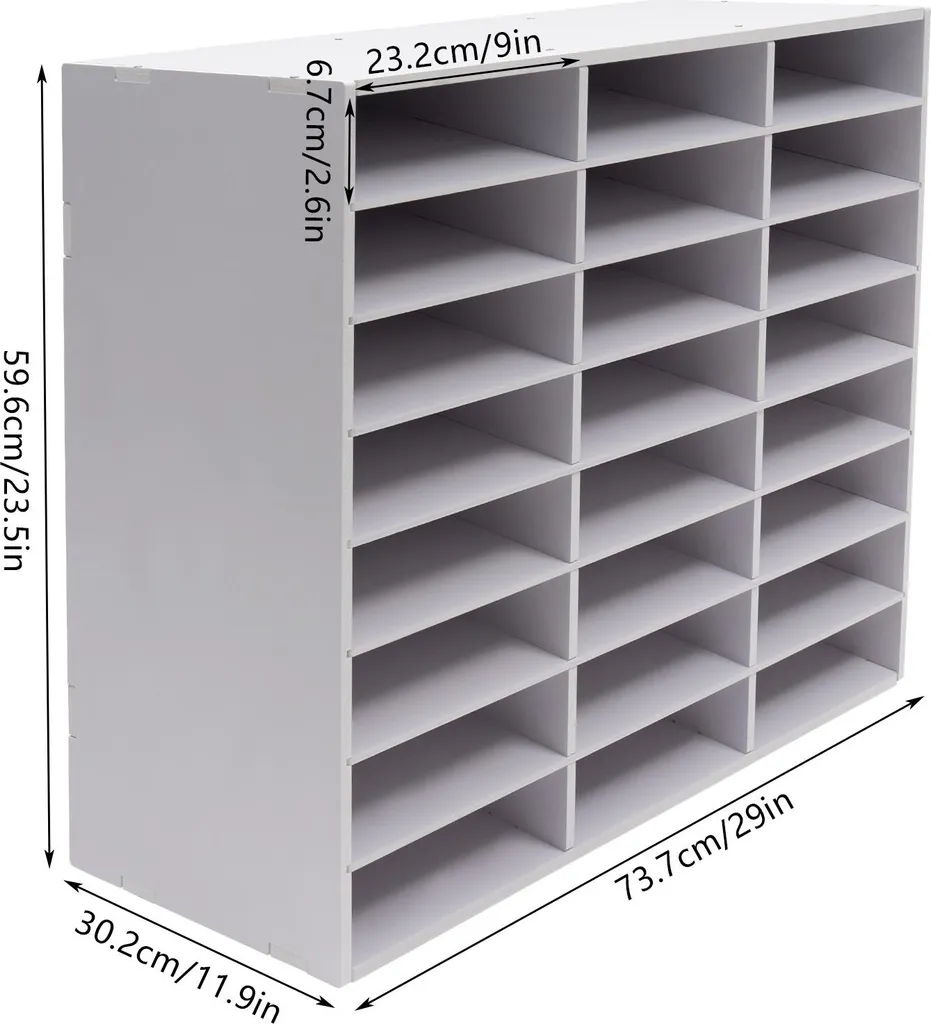 Boîte de rangement à 24 cases blanches pour trier vos accessoires DIY