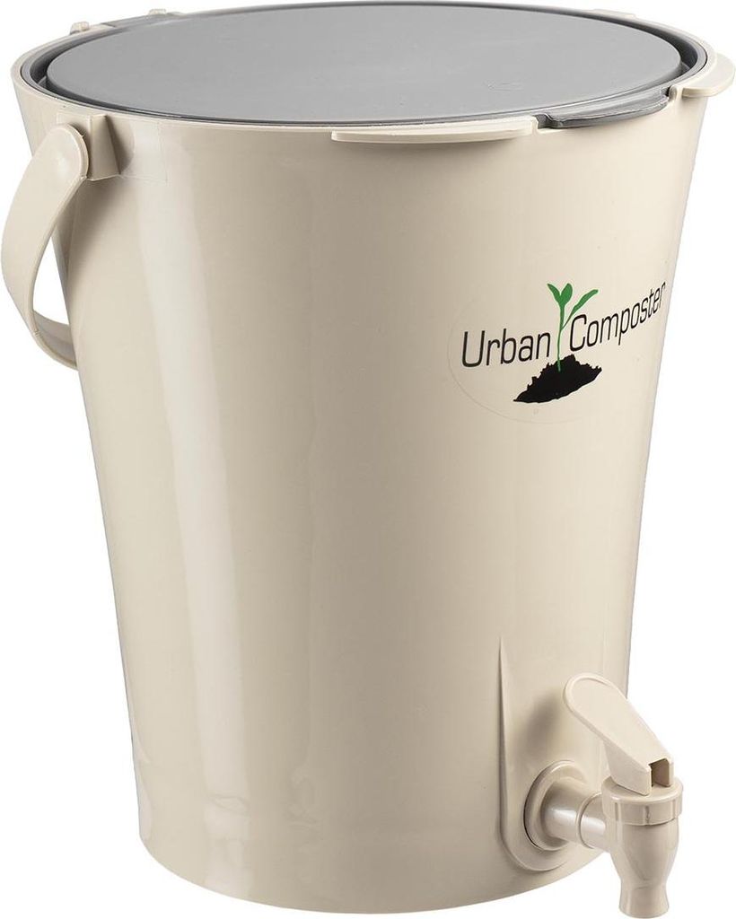GARANTIA URBAN City Bokashi Komposter 8 Liter sandbeige / grau