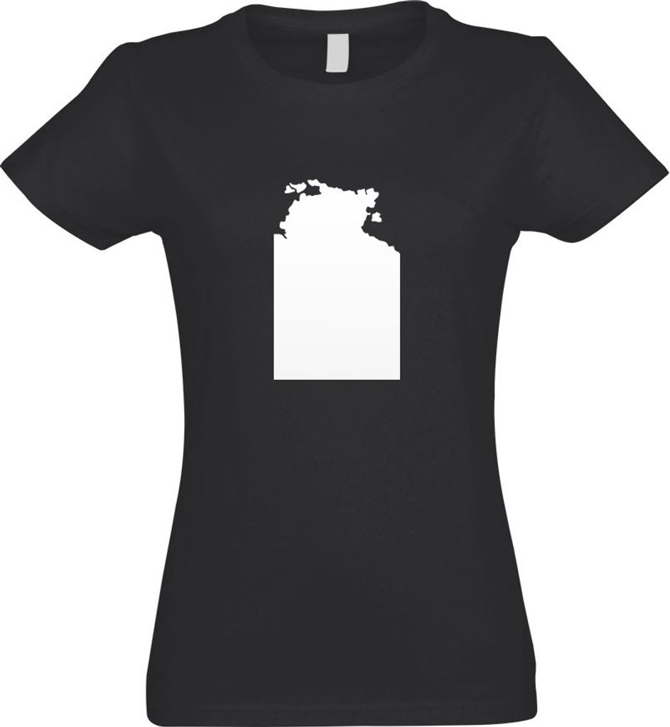 Kiwistar - T-Shirt tailliert - Damen - Graphit - Northern Territory Australien - mit Motiv Bedruckt - Funshirt Design - Sport - Freizeit - Damen - L