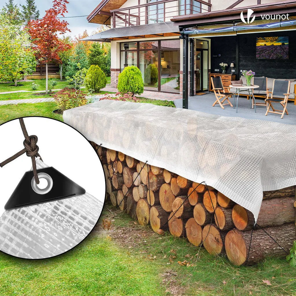 Bâche imperméable ultra résistante 4x8m 180g avec œillets renforcés - 5